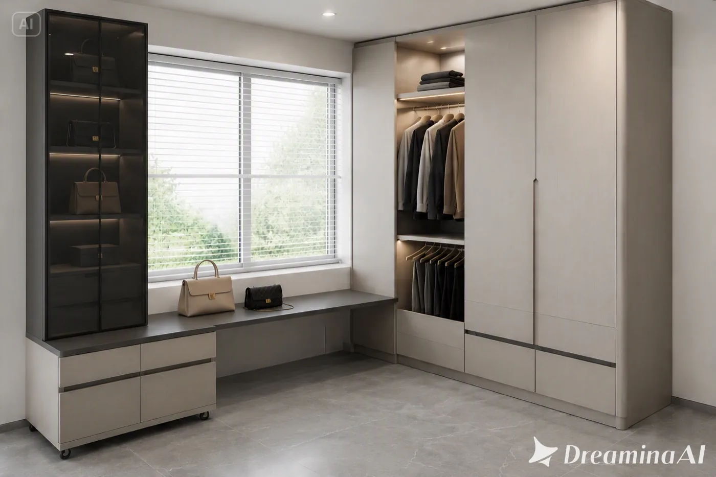 AI 效果圖 衣櫃